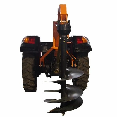 Hydraulisk stolphålsgrävare för traktor